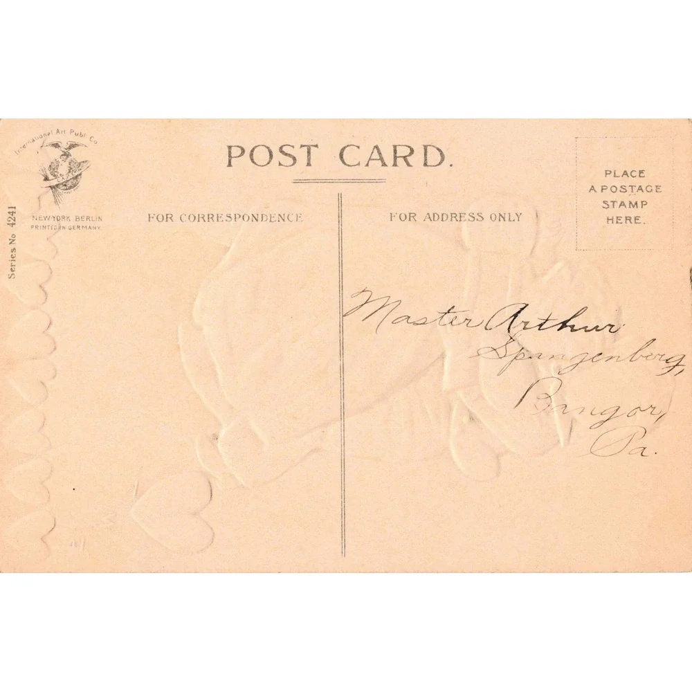 Valentine Postcard Ellen Clapsaddle Signed Dancing Children Wolf & Co 1912